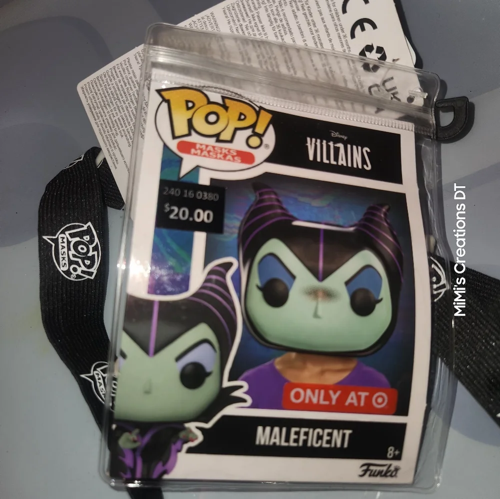 Funko Pop Villains Maleficent Large Disguise Wall Art Mask NWT